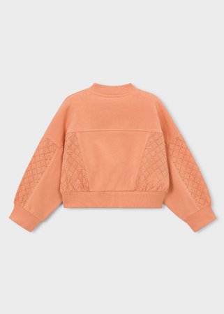 MAYORAL džemperis ar rāvējslēdzēju, peach, 3.456-35, 104  cm 
