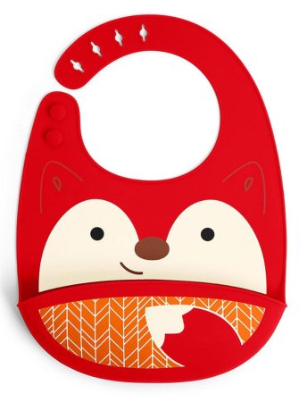 SKIP HOP silikona lacīte ZOO FOLD & GO, 6m+, fox, 9I415310 9I415310