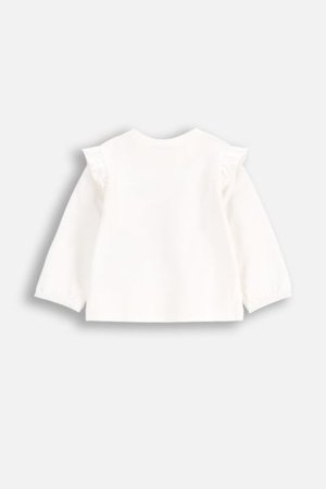 COCCODRILLO krekls ar garām piedurknēm DREAM DIARIES GIRL NEWBORN, krēmveida, WC5143101DGN-003-086, 86 cm 