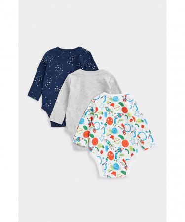 MOTHERCARE bodijs ar garām piedurknēm, 3 gab., CB349 595164