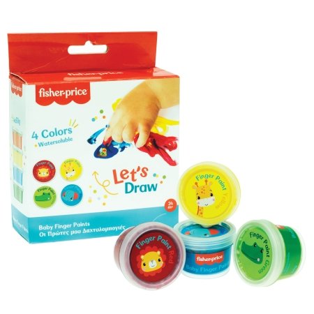 FISHER PRICE finger paints 4pcs., 321-00004 