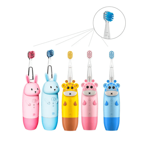 INNOGIO Rezerves uzgaļi zobu birstei 2 gab. GIOgiraffe/GIOrabbit, GIO-450BH 