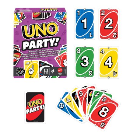 MATTEL GAMES UNO kārtis Party (atjauninātas), JJV58 