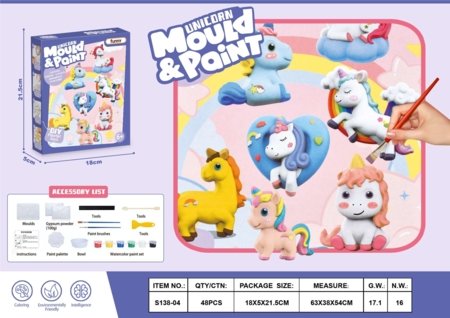 MOULD & PAINT radošais komplekts, Unicorn 2306K0400 
