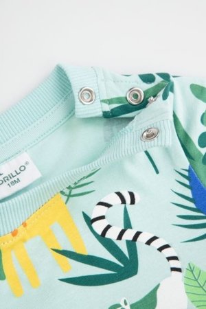 COCCODRILLO smilškrāsas krekls ar garām piedurknēm TROPICAL STORY BOY NEWBORN, krāsa, WC5112204TBN-022-086, 86 cm 