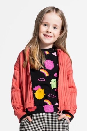 COCCODRILLO krekls ar garām piedurknēm REBEL GIRL KIDS, krāsa, WC5143105RGK-022-122, 122 cm 