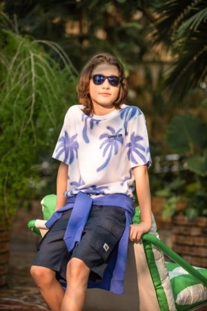 COCCODRILLO krekls ar īsām piedurknēm IN THE SUN BOY JUNIOR, balta, WC5143203IBJ-001-164, 164 cm 