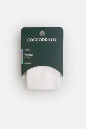 COCCODRILLO zeķubikses, balti, WC6380310TMC-001-140, 140/146 izmērs 