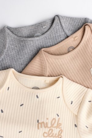 NEXT bēšs krekls ar garām piedurknēm, 3 gab., K79978, 56-62 