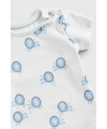 MOTHERCARE bodijs ar īsam piedurknēm, bikses, cepure, GF272 