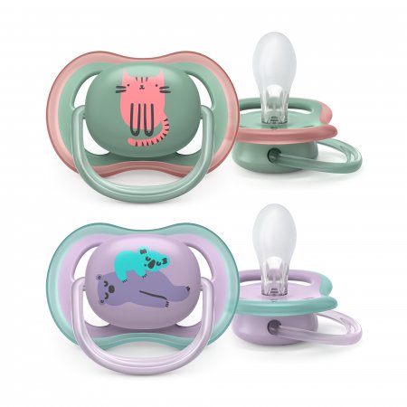 PHILIPS AVENT 83016 silikona knupis ULTRA AIR DECO, fāze 2, 2- iepakojumā., SCF085/18 SCF085/18