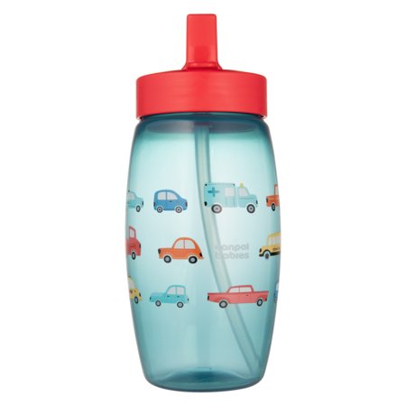 CANPOL BABIES sporta pudele ar saliekamu snīpi CARS, 400 ml, 56/618_blu 