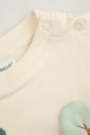 COCCODRILLO džemperis, smilšu krāsa, WC6143101HBN-003-068, 68 izmērs 