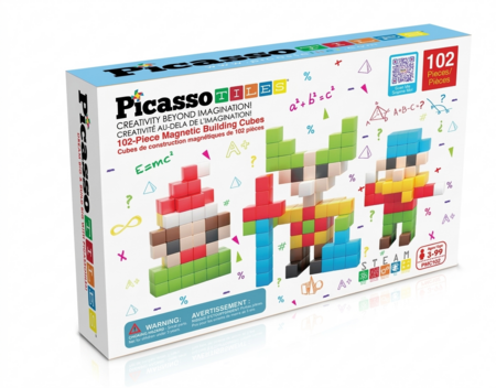 PICASSO TILES Magnētiskais konstruktors magnētiskie kubi 102 detaļas, PMC102 