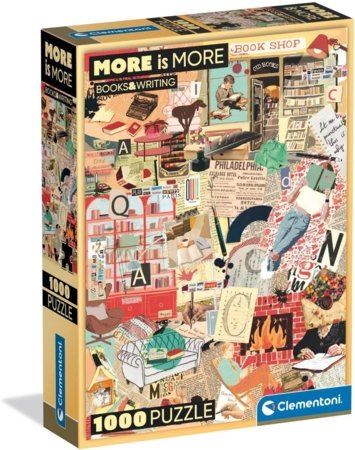 CLEMENTONI puzle More Is More - Books&Writing, 1000 gab., 37074 