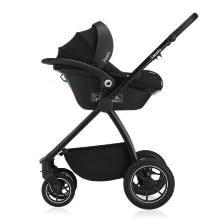 LIONELO universāls ratiņi MERIL 3in1, Black onyx 