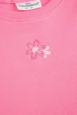 COCCODRILLO kleita ar garām piedurknēm, rozā, 