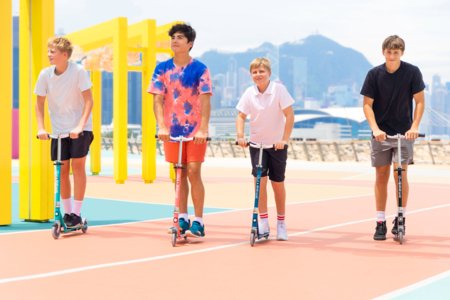 GLOBBER skrejritenis Flow Element Lights, nefrīts, 721-307 721-307