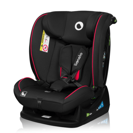LIONELO autokrēsls AART I-SIZE, Black carbon red,  40-150 cm., LO-AART I-SIZE 
