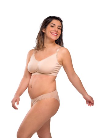 CARRIWELL bezšuvju barošanas krūšturis, 2 gab., XL, black/honey, 308311 