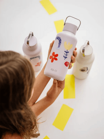 EQUA nerūsējošā tērauda pudele TIMELESS 600 ml, flwr pwr 