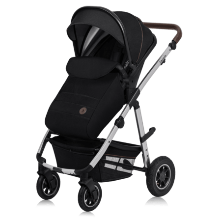 LIONELO universāls ratiņi AMBER 2in1, Black silver, LO-AMBER 2IN1 