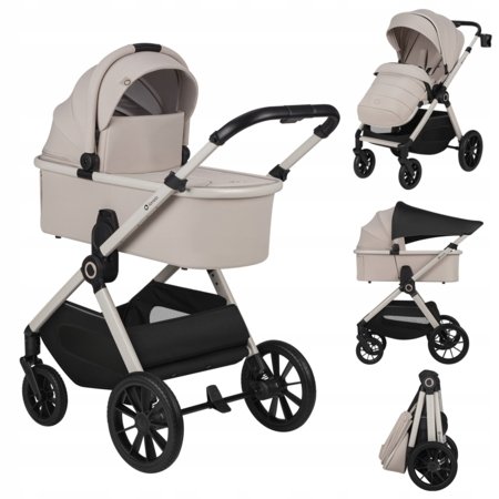 LIONELO universāls ratiņi LAYLA 2in1, Beige sand, LO-LAYLA 2IN1 