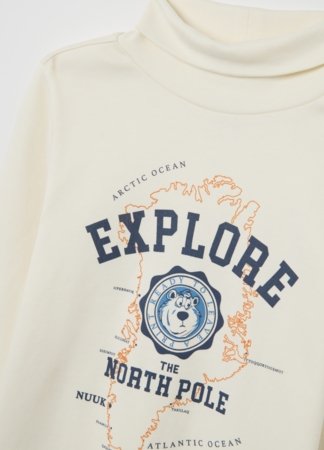 OVS t-krekls ar garām piedurknēm un augsto apkakli, cm, 002491079 