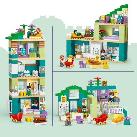 10470 LEGO® DUPLO® Pilsēta “Trīs vienā” Moderna ģimenes māja ar figūrām 