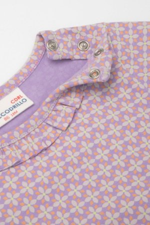 COCCODRILLO bodijs ar garām piedurknēm SOFT ALPINE GIRL NEWBORN, violets,  ZC3112102SGN-016 ZC3112102SGN-016-074