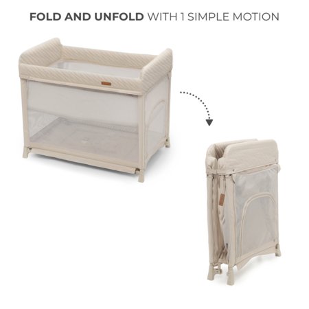 KINDERKRAFT ceļojumu gultiņa MOON DREAM, beige, KLMODR00BEG3000 