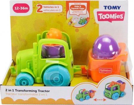 TOMY 2 vienā transformējošs traktors, E73219C E73219C