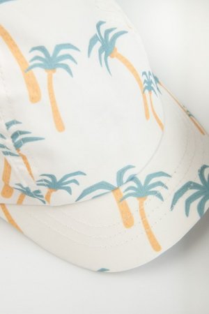 COCCODRILLO cepure ar nagu ACCESSORIES SUMMER BOY, balta, WC3364209ALB-001 WC3364209ALB-001-048