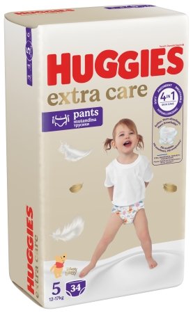 HUGGIES bikses, EXTRA CARE, 5.izmērs, 12-17kg, 34gab., 2659731 2659731