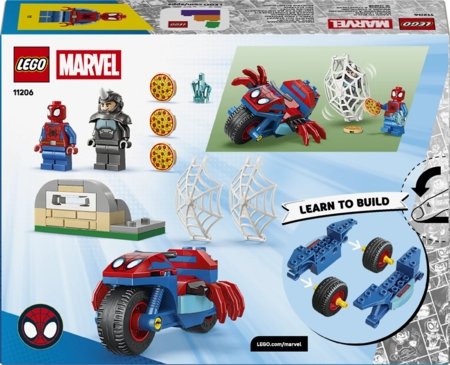 11206 LEGO® | Marvel Spidey And His Amazing Friends Spidey uz motocikla pret Degunradzi 