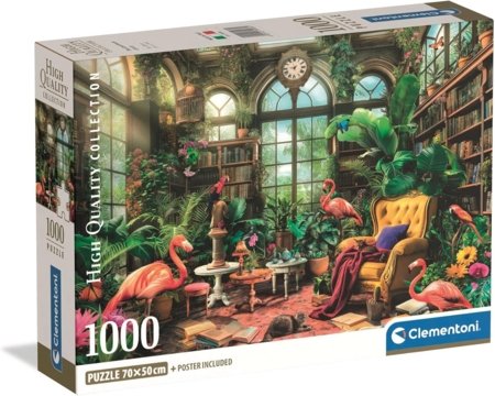 CLEMENTONI puzle The Greenhouse Library, 1000 gab., 39936 