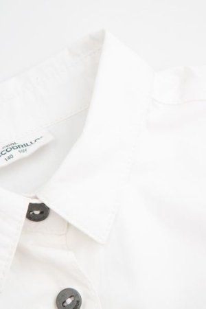 COCCODRILLO krekls ar garām piedurknēm NOSTALGIC MEADOW GIRL JUNIOR, balta, WC5140101NGJ-001-164, 164 cm 