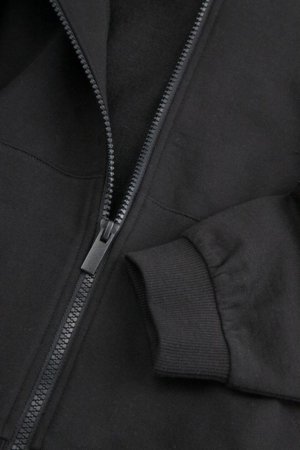 COCCODRILLO džemperis ar rāvējslēdzēju ar kapuci, melns, izmērs 