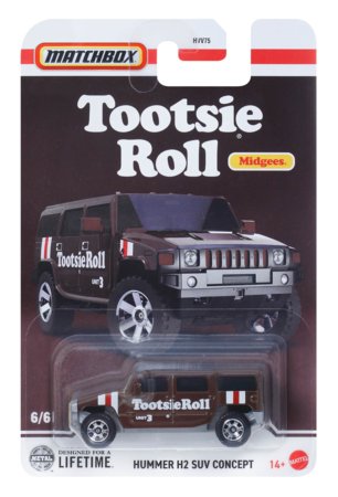 MATCHBOX 1: 64 konfekšu tematiskais auto, asort., HVV75 