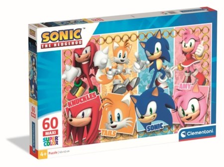 CLEMENTONI puzle Sonic, 60 gab., 26073 