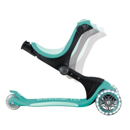 GLOBBER skrejritenis Go Up Deluxe Lights, piparmētru krāsa, 748-706 