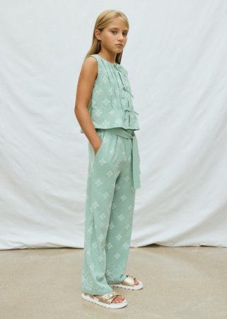 MAYORAL bikses, sage, 6.553-39, 128  cm 