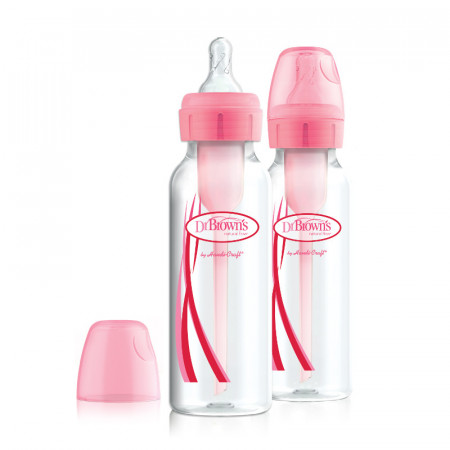 DR.BROWNS barošanas pudelīte Options+ 250ml Pink 2 gab SB82305-ESX SB82305-ESX