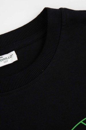 COCCODRILLO t-krekls EVERYDAY BOY A, melns, cm 