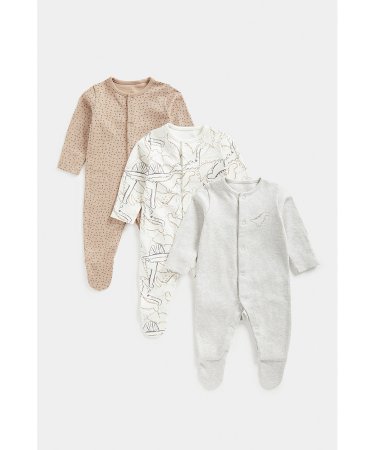 MOTHERCARE zīdaiņu kombinezons, 3 gab., FE108 
