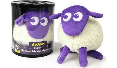 SWEET DREAMERS māneklītis miegam ar trokšņu sensoru un gaismu Deluxe Purple 5060216820217