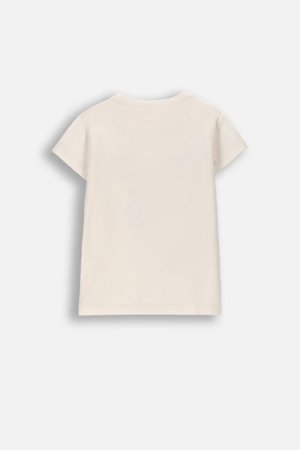 COCCODRILLO t-krekls ar īsam piedurknēm, krēmkrāsa, WC6143202FGK-003-110 