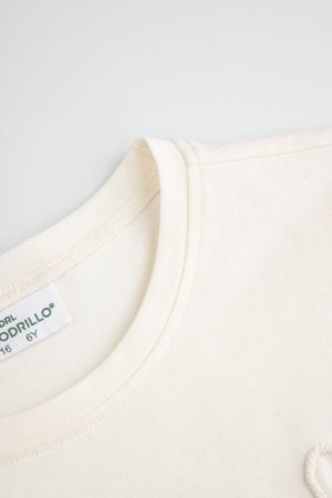 COCCODRILLO t-krekls ar īsam piedurknēm, krēmkrāsa, WC6143202FGK-003-110 