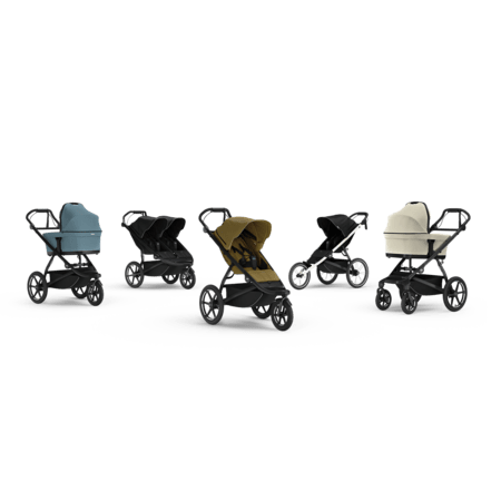 THULE ratiņi URBAN GLIDE 3 Double, Black, 10101978 