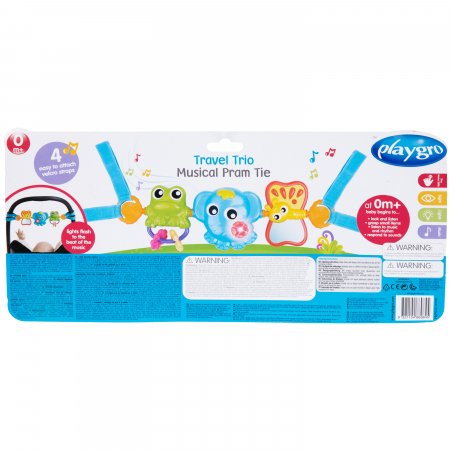 PLAYGRO muzikāla ratu rotaļlieta Travel Trio, 0186984 0186984